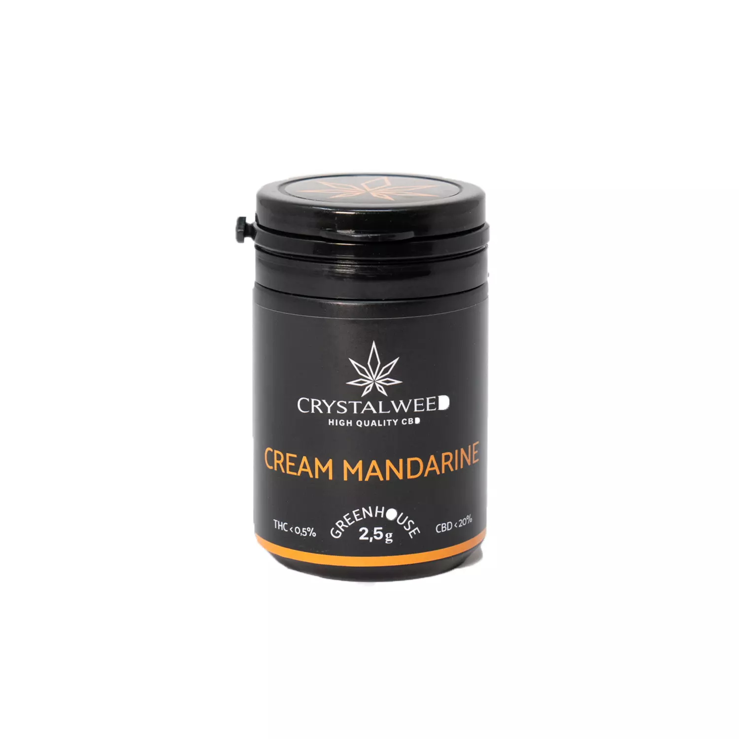 cream mandarine cannabis light 2.5g barattolo
