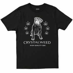 T-Shirt black CrystalWeed