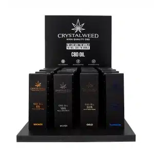 espositore Olio di CBD Crystalweed