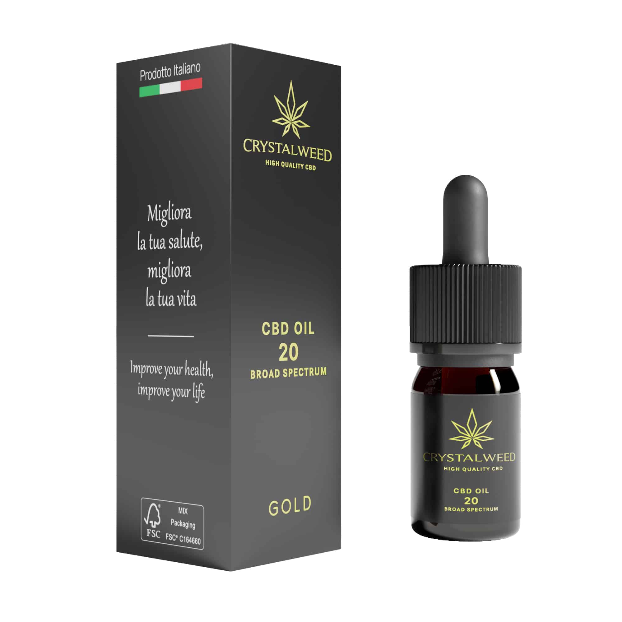 Olio CBD Bio - 20% - La Poderosa