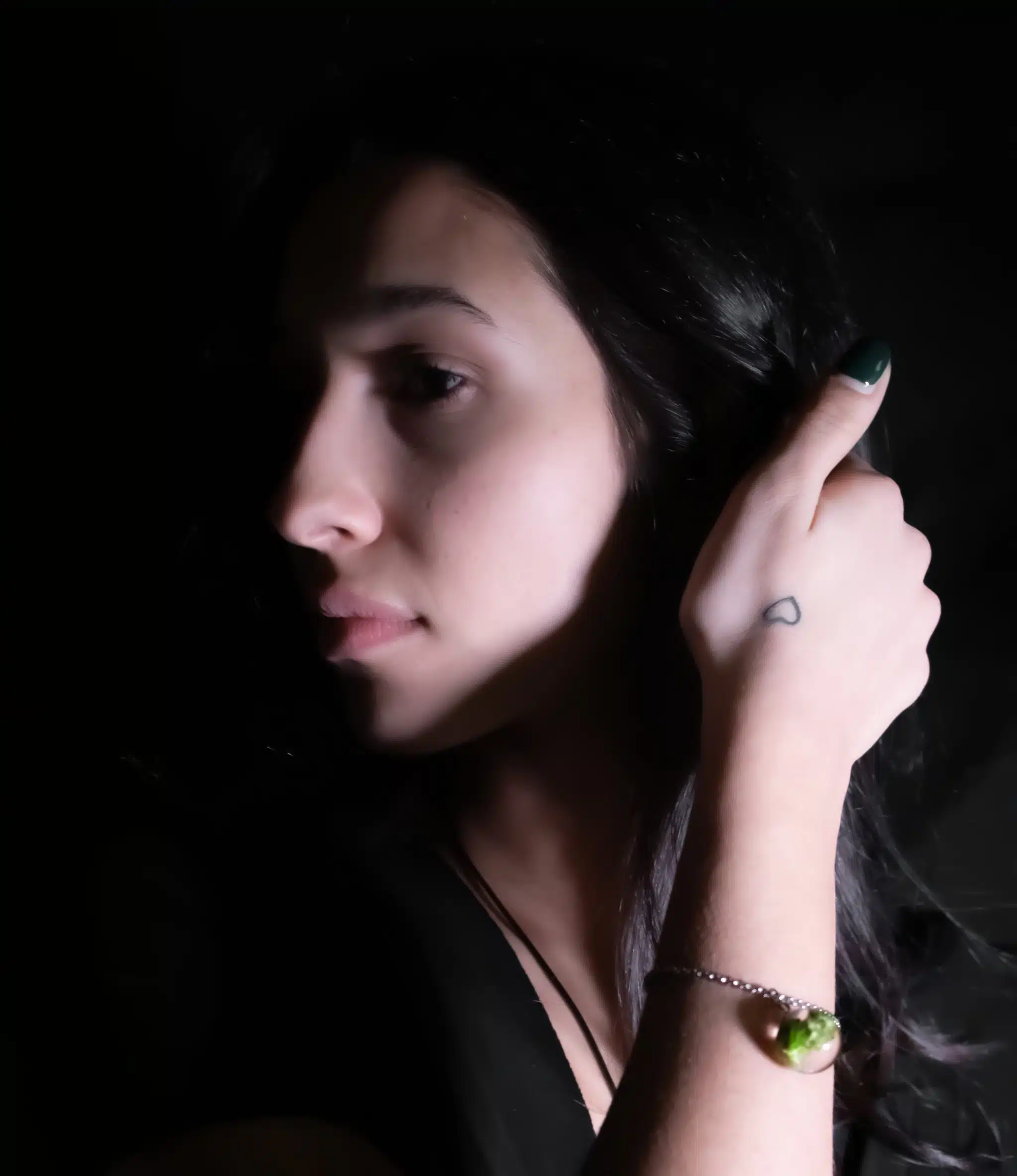 bracciale niobe acciaio sfera pendente