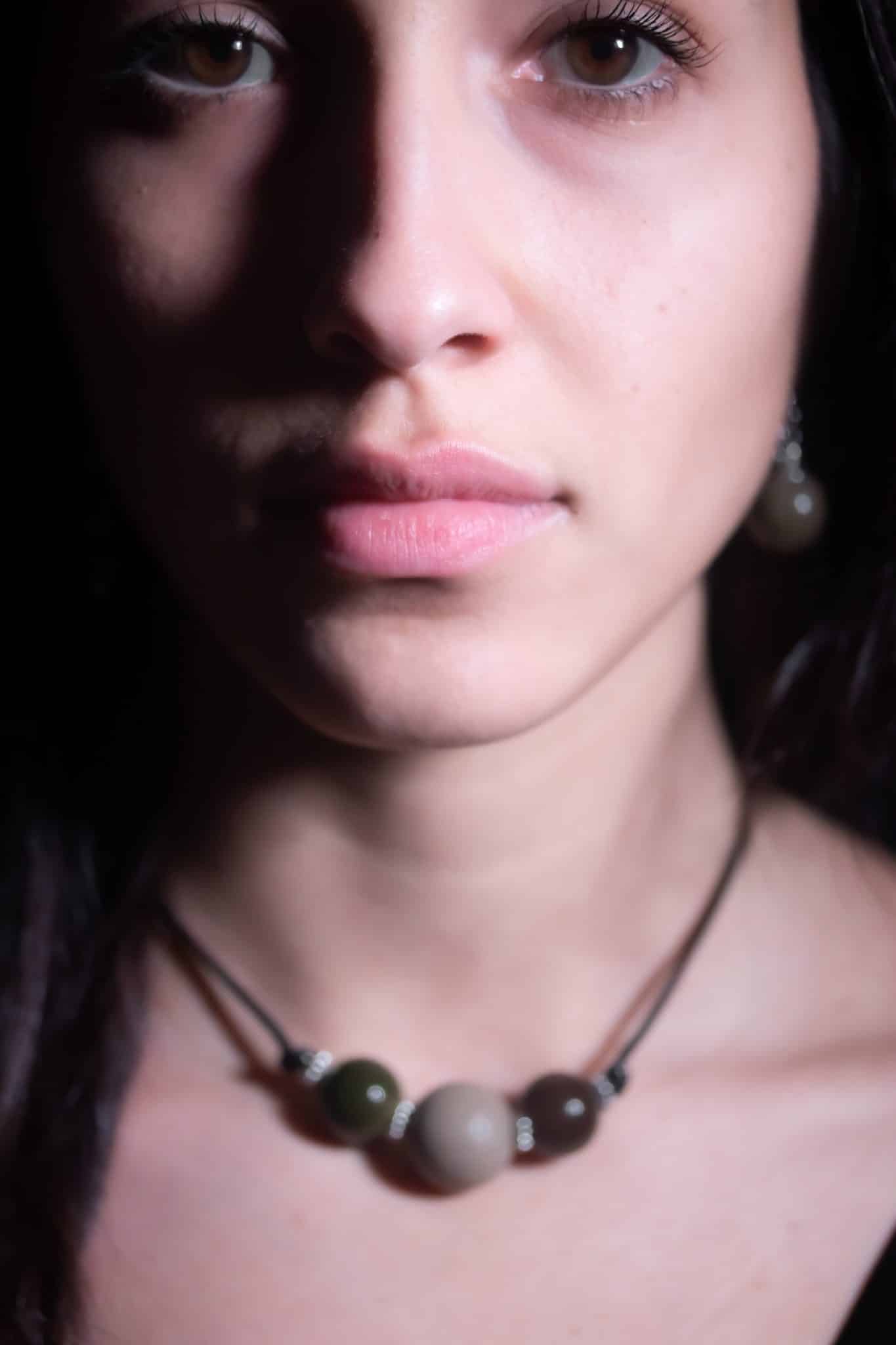 collana zefiro tripla perla foto