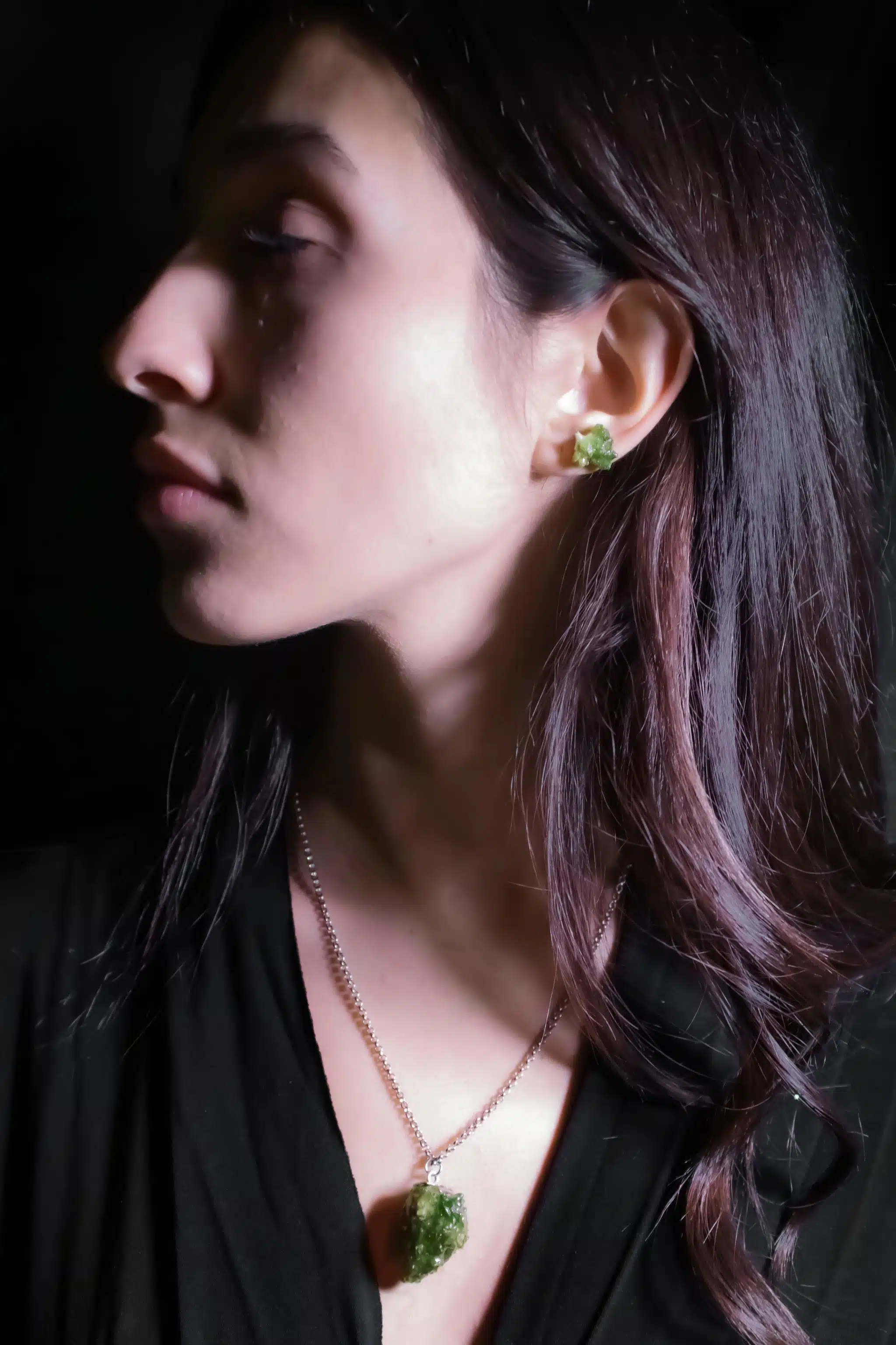 parure flora orecchino e ciondolo