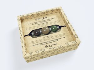 zefiro collana marrone beige verde