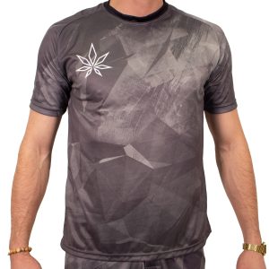T-shirt grigia sport Crystalweed