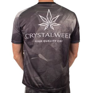 T-shirt grigia sport Crystalweed