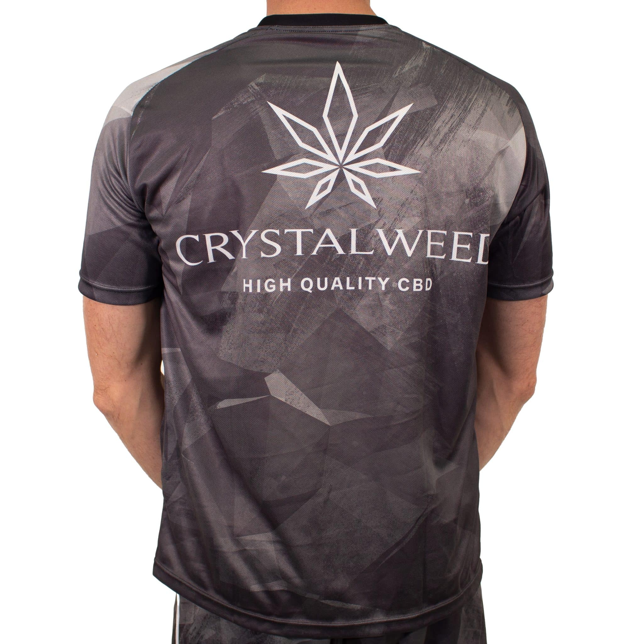 T-shirt grigia sport Crystalweed