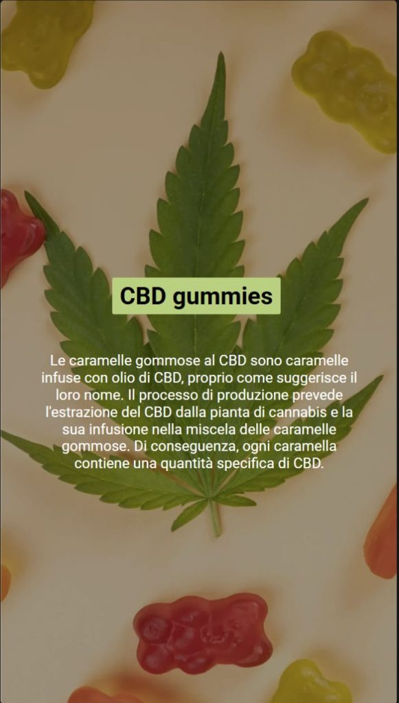 CBD gummies o olio di CBD prodotti a confronto 1 Caramelle al CBD o olio
