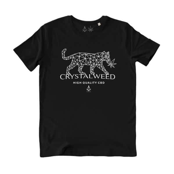 T-shirt nera Crystal Geometrico