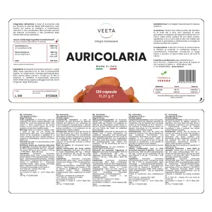 Auricolaria fungo medicinale Veeta ingredienti