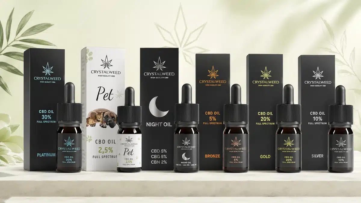 Crystalweed Oli CBD linea completa