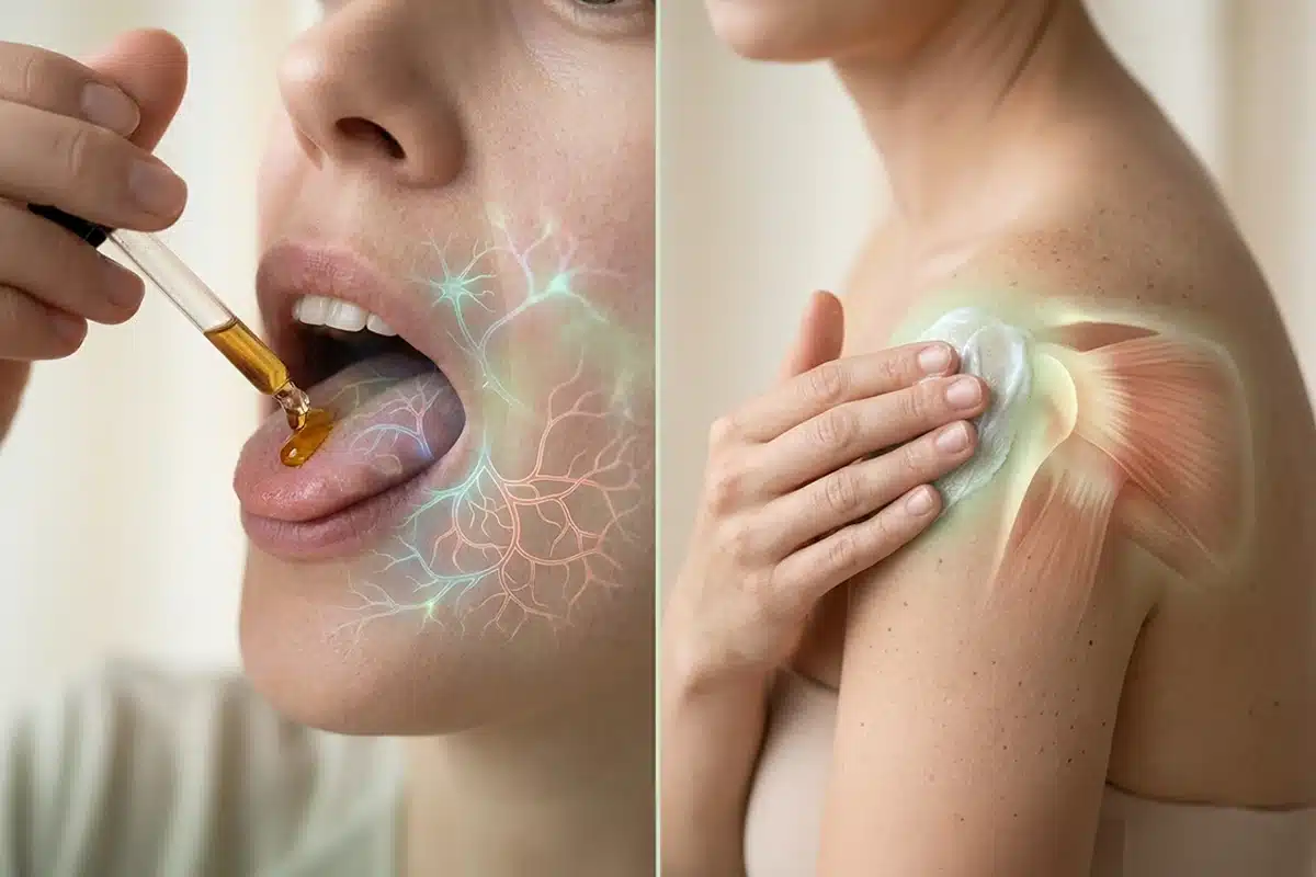 Olio di CBD sublinguale o crema