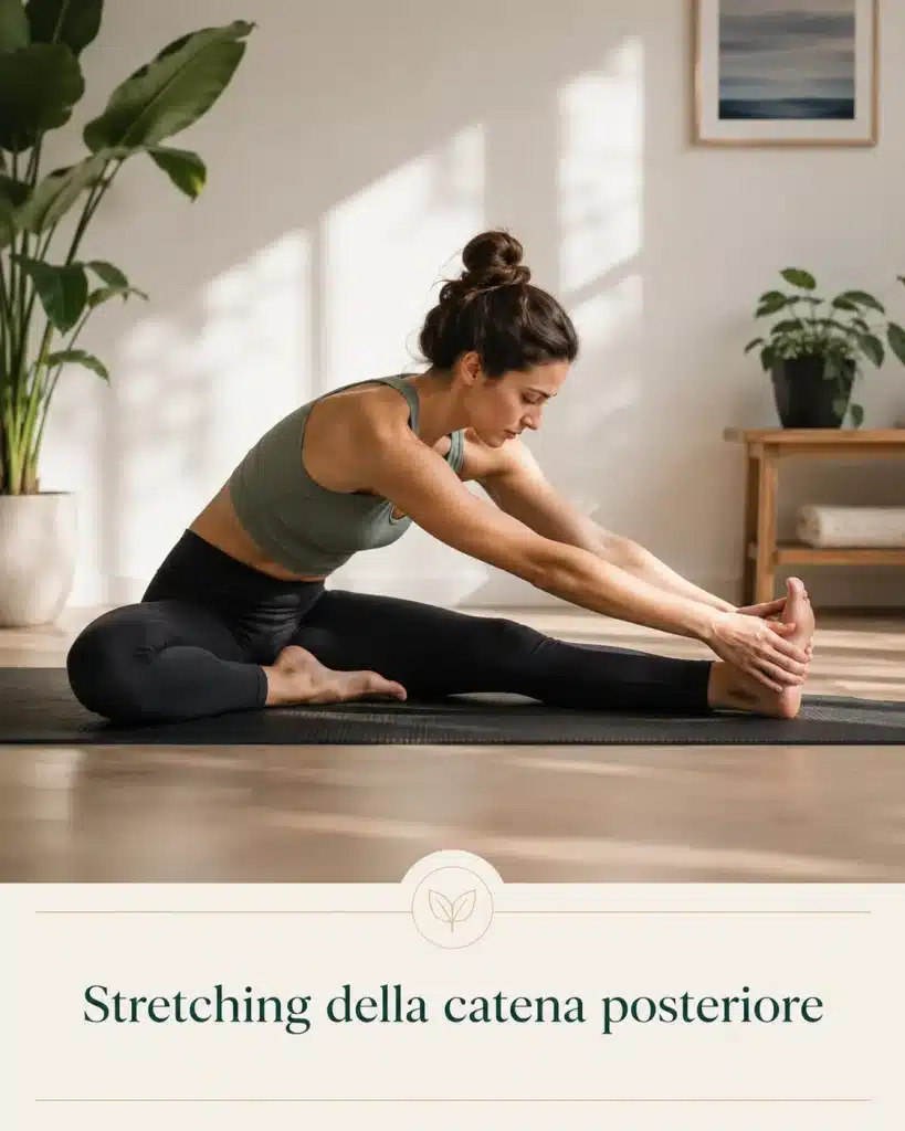 stretching catena posteriore per la sciatica